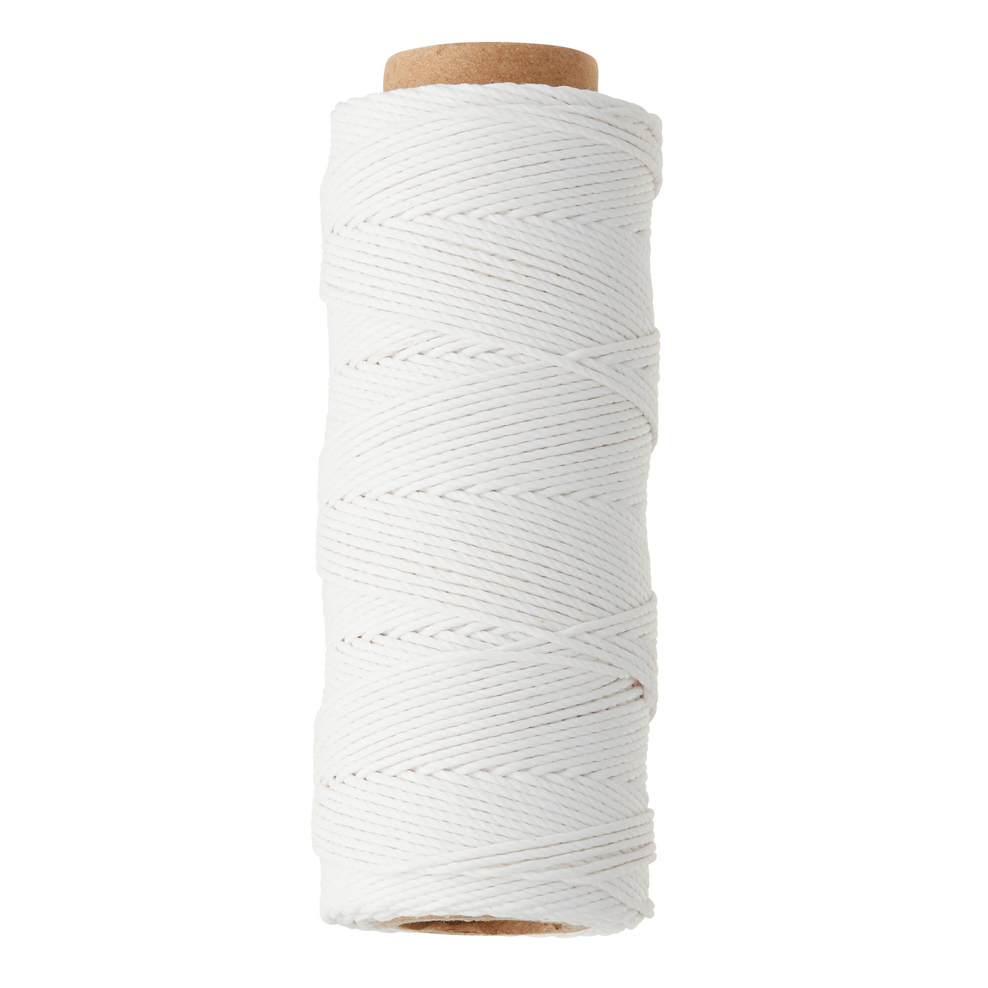 Bead Landing™ Hemp Cord Spool, White 20 lb.